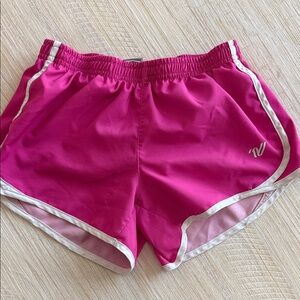 Varsity Fuchsia Shorts with Ivory Accents